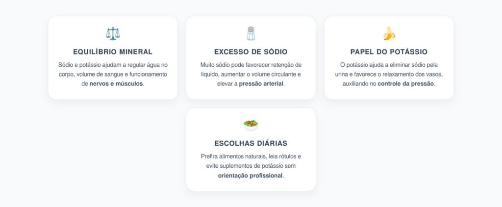 Equilíbrio Potássio-Sódio: A Relação que Ajuda a Explicar a Pressão Alta