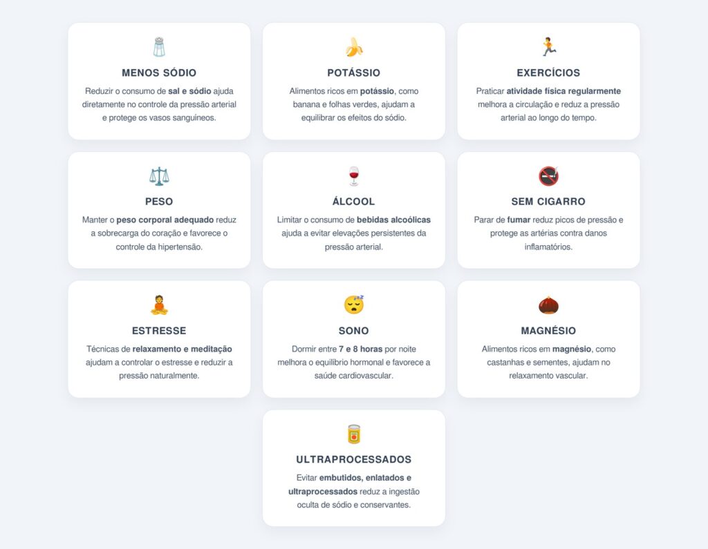 Quais são as 10 dicas naturais para reduzir a pressão?