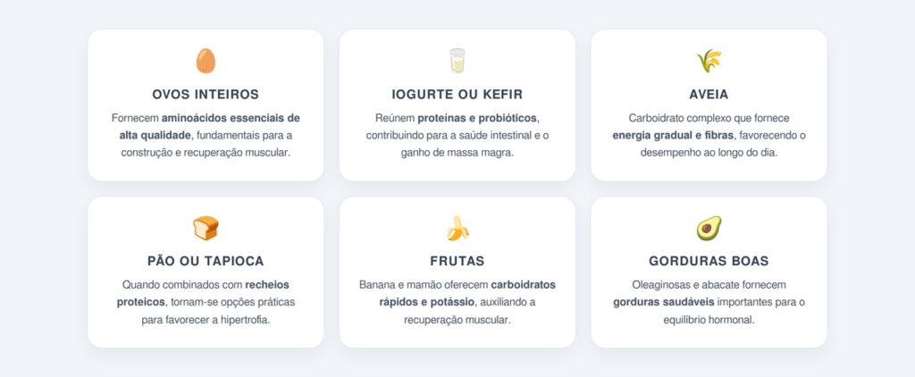 Quais alimentos consumir em jejum para ganhar massa?