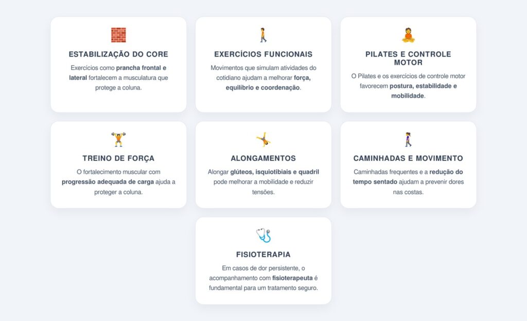 Quais exercícios e cuidados ajudam na prevenção?