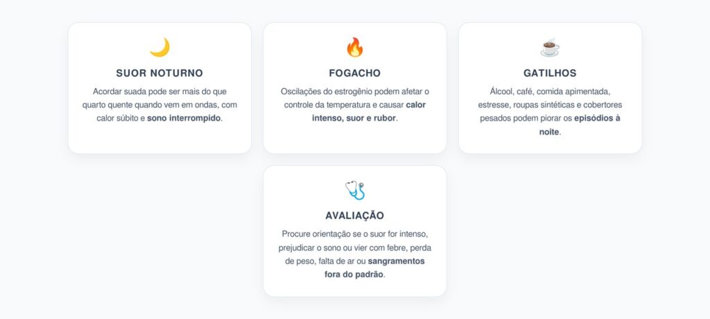 Calorão à Noite na Menopausa: Quando o Suor Pode Ser Fogacho Noturno