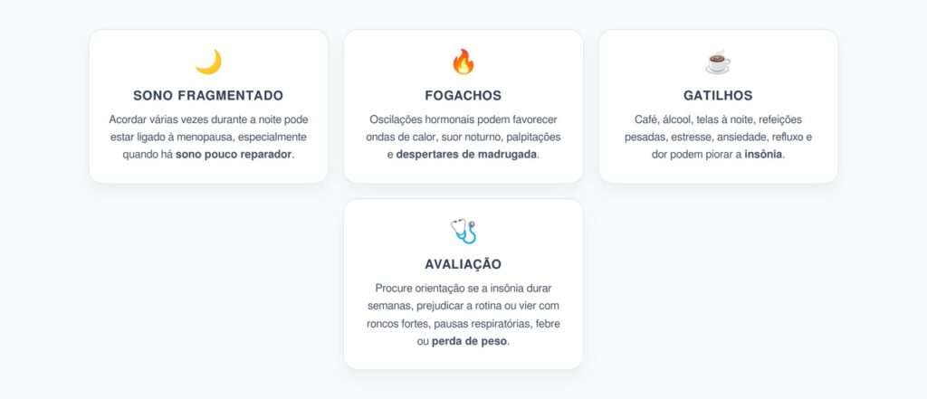 Insônia na Menopausa: Por que Acordar Várias Vezes Pode Ter Gatilhos Hormonais