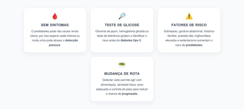 Prediabetes Sem Sintoma: Por que Testar a Glicose Antes da Sede