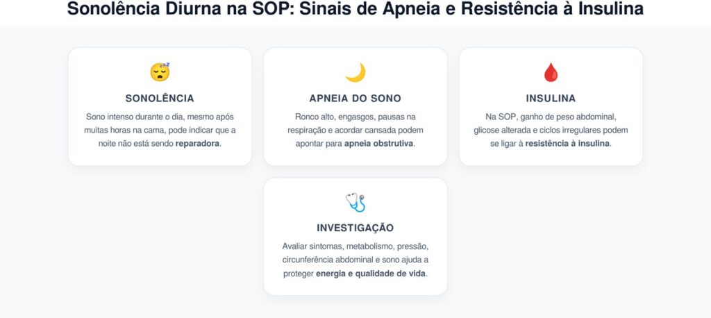 Sonolência Diurna na SOP: Sinais de Apneia e Resistência à Insulina