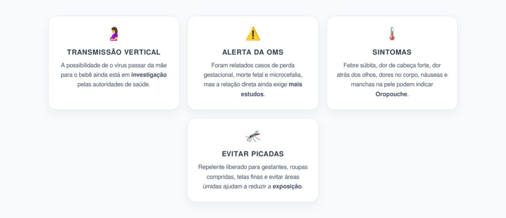Febre Oropouche na Gravidez: Sinais, Riscos e Cuidados Essenciais