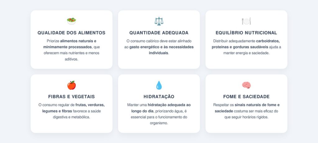 Quais fatores realmente importam na alimentação diária?