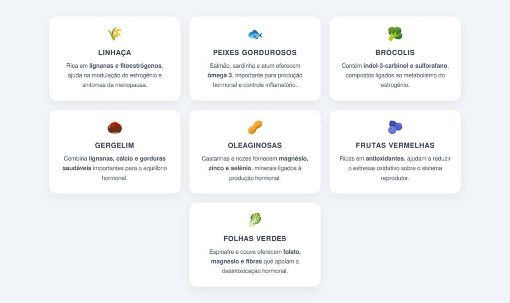 Quais são os 7 alimentos que fortalecem o equilíbrio hormonal?