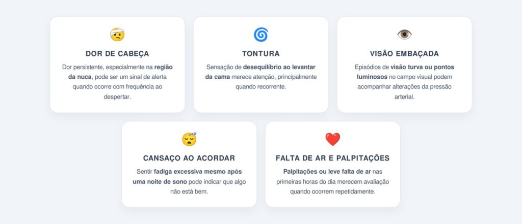 Quais sinais matinais merecem mais atenção?