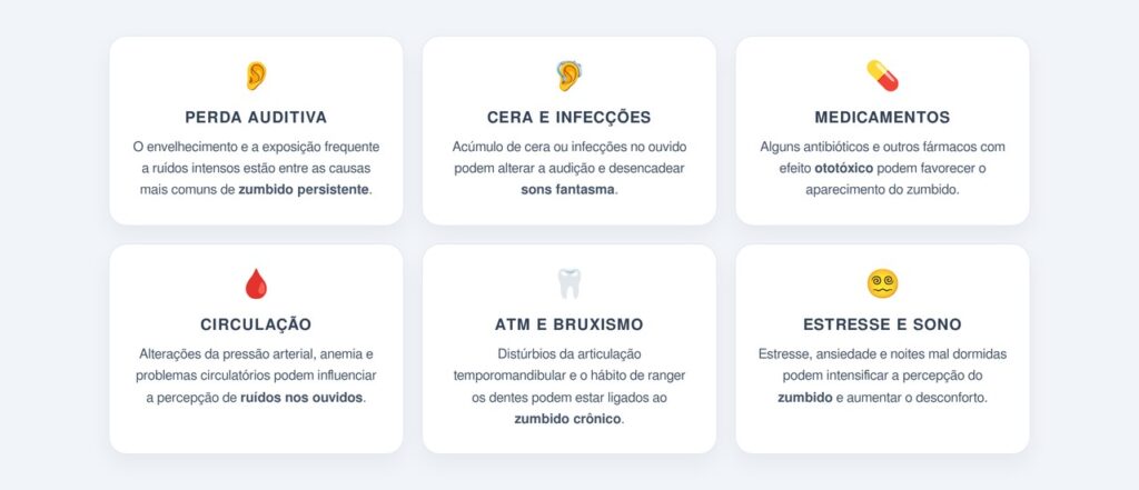 Quais são as principais causas do zumbido?