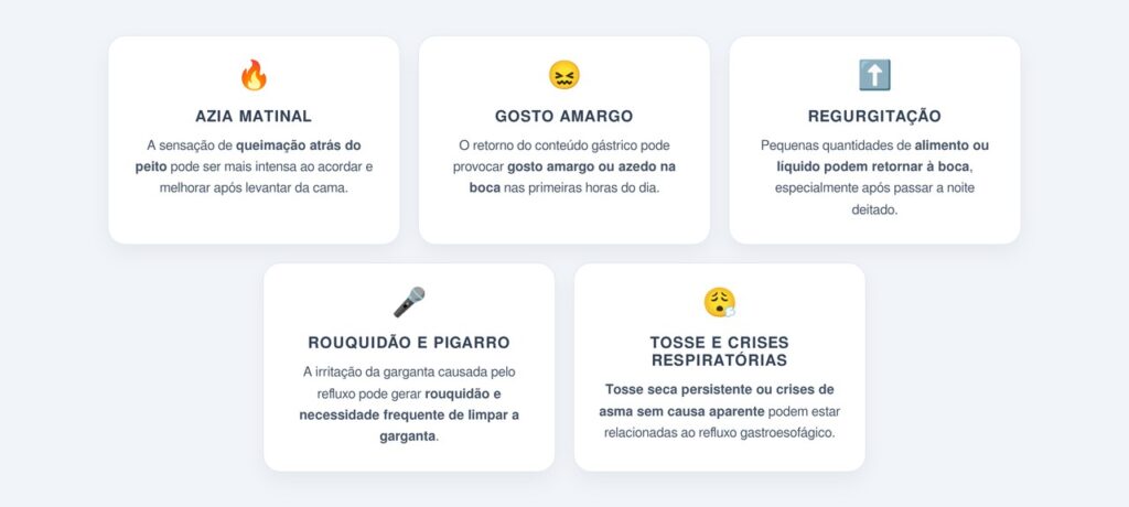 Quais sinais matinais merecem atenção?