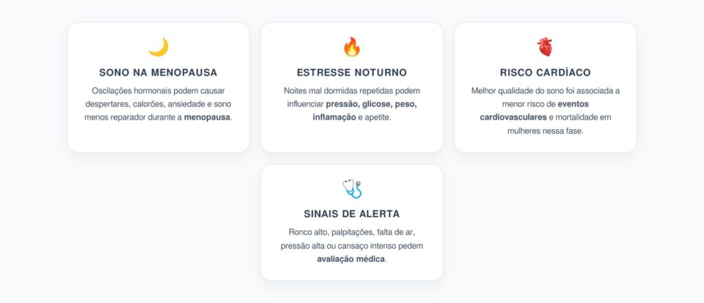 Sono Ruim na Menopausa: O Alerta Silencioso para o Risco Cardíaco
