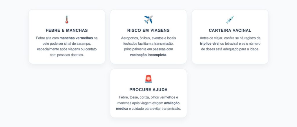 Sarampo em Viagens: Febre com Manchas e o Alerta para Conferir a Vacinação