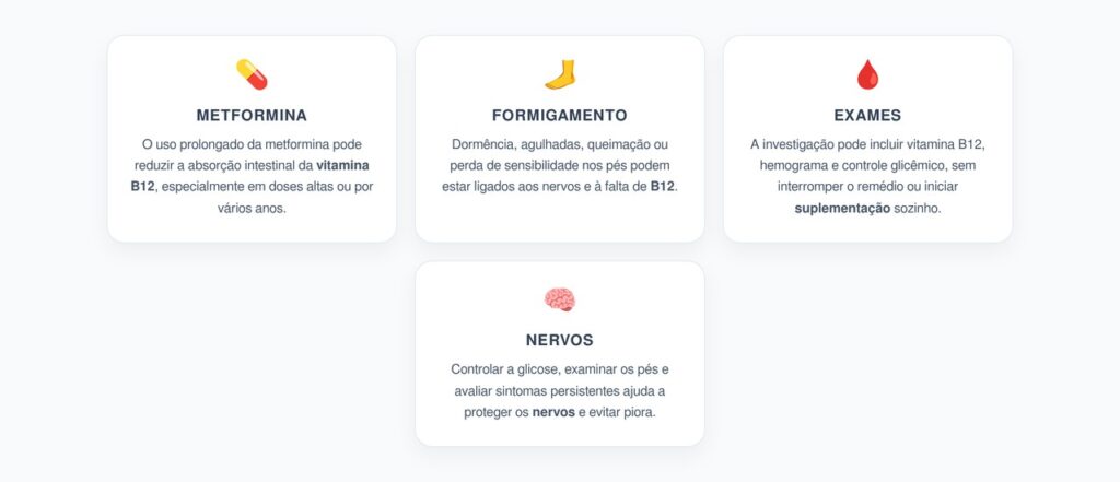 Metformina e Formigamento nos Pés: Sinal de Falta de Vitamina B12