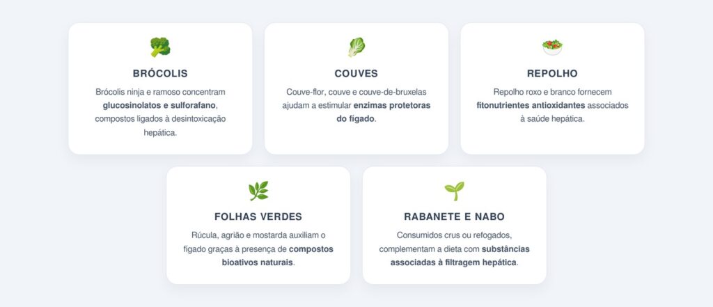 Como os vegetais crucíferos protegem o fígado?