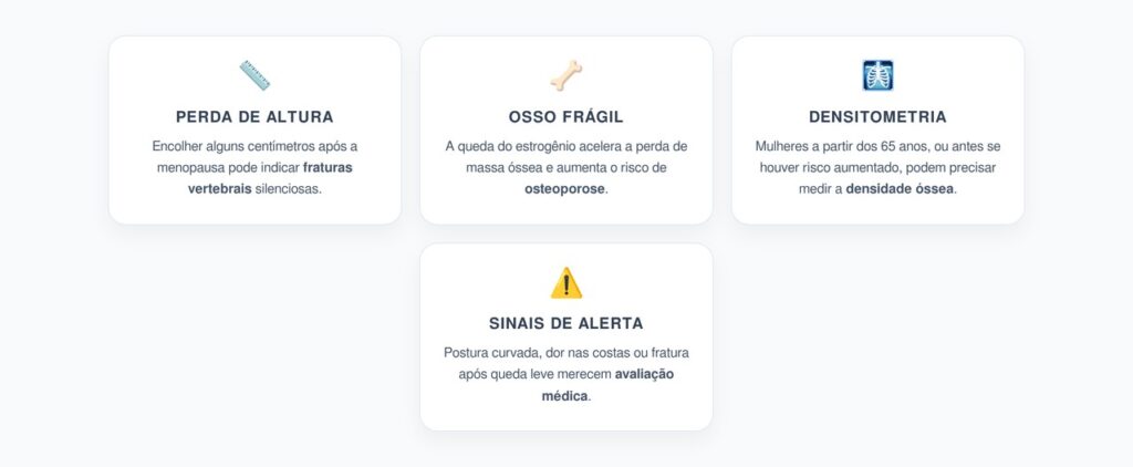 Perda de Altura após a Menopausa: Alerta para Osteoporose