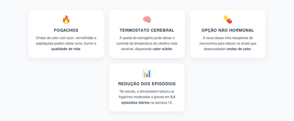 Ondas de Calor na Menopausa: A Nova Classe que Mira o Termostato do Cérebro