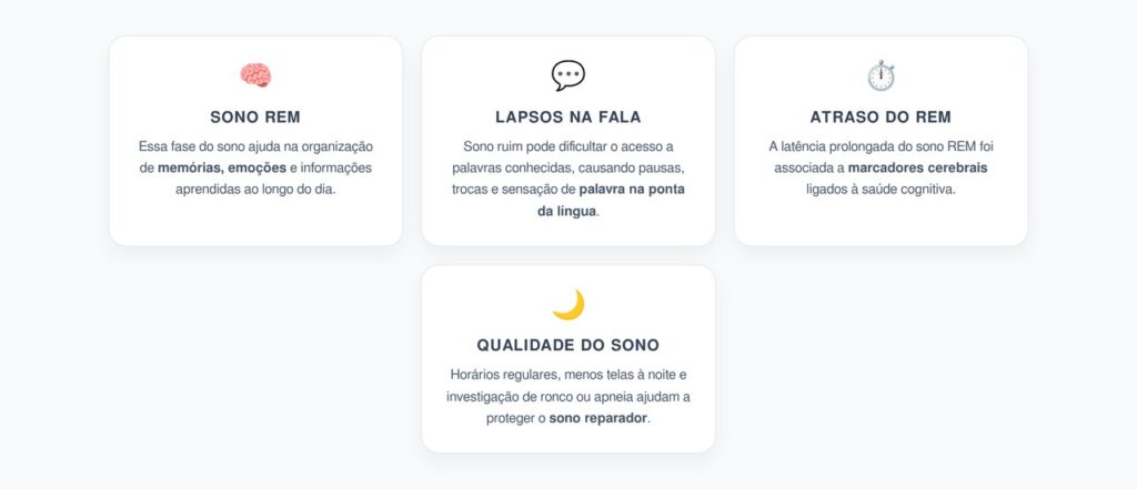 Esquecer Palavras no Meio da Frase: O Alerta do Sono REM para o Cérebro
