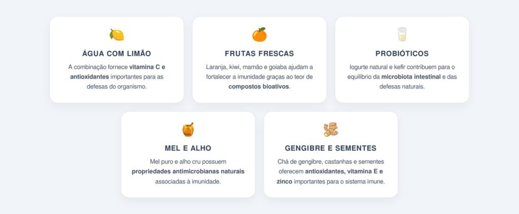 Quais alimentos consumir em jejum para reforçar as defesas?
