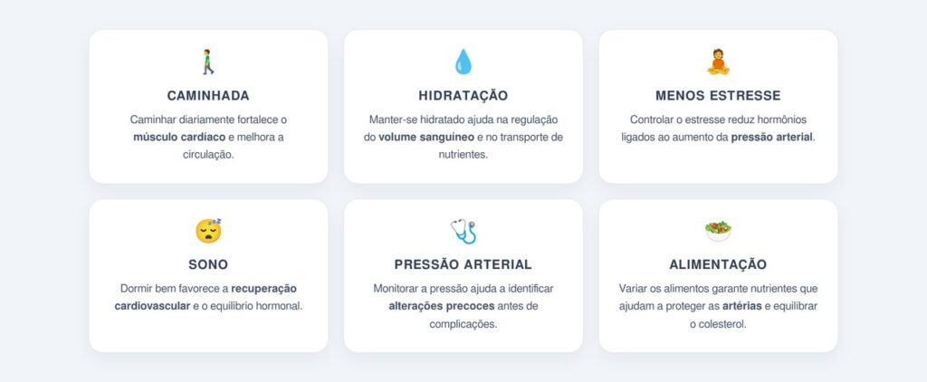 Quais são os 6 hábitos diários cardioprotetores?