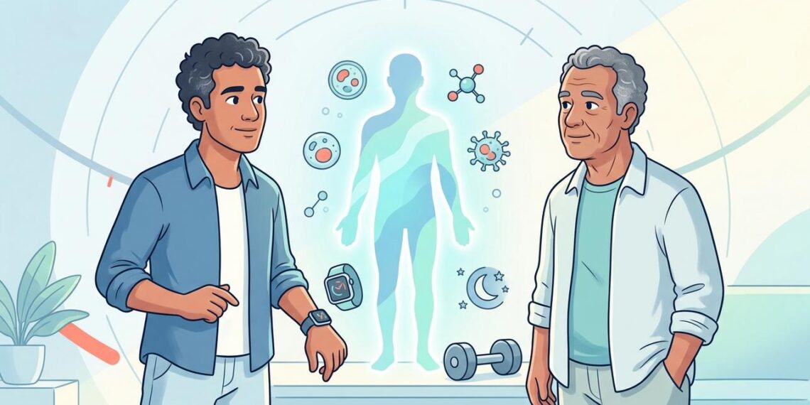 Em quais duas faixas etárias ocorre o salto no envelhecimento?