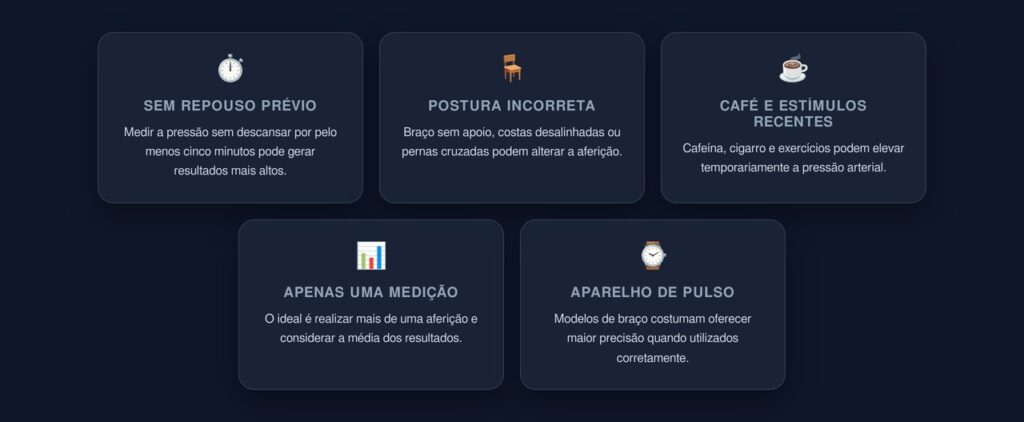 erros na aferição