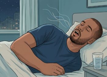 Como o hábito de respirar pela boca durante o sono altera a química sanguínea e pode elevar a pressão arterial de forma silenciosa