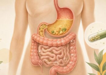O inchaço abdominal constante e persistente não se deve apenas ao excesso de glúten, mas sim à baixa produção de ácido estomacal e enzimas digestivas