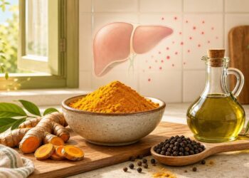 O que a cúrcuma tomada em jejum faz ao fígado e à inflamação sistêmica do corpo
