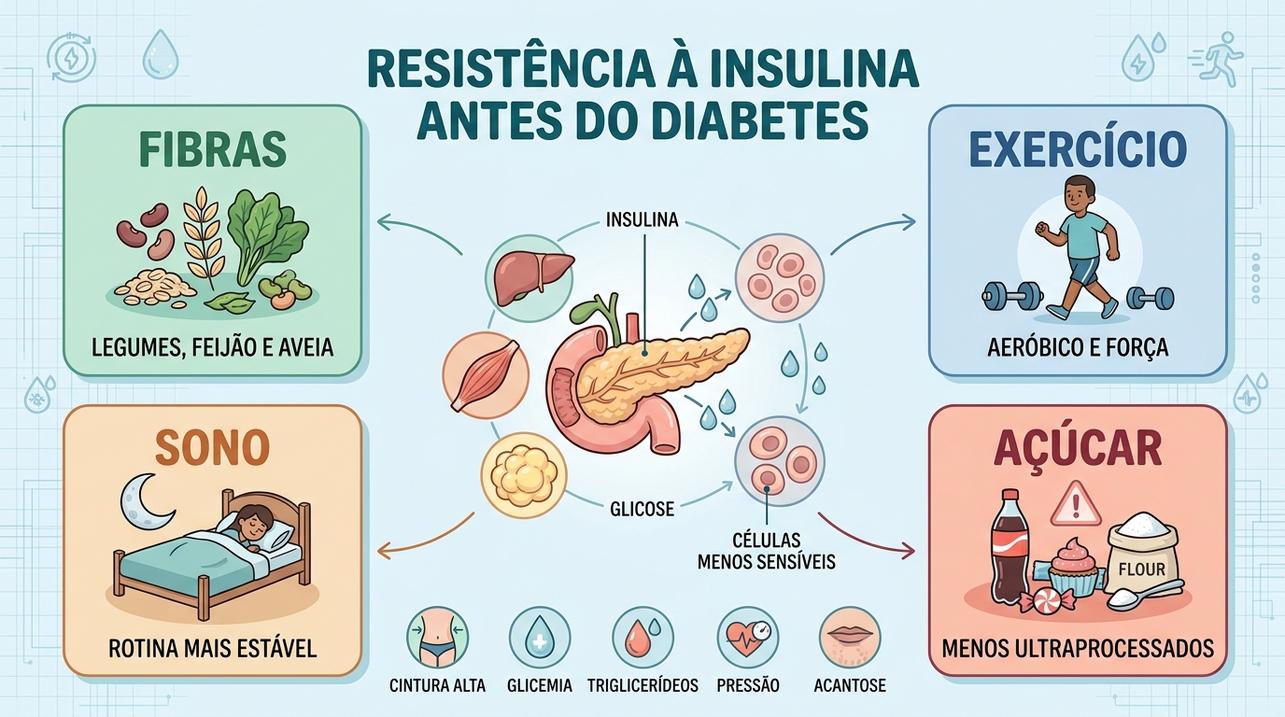 Fibras, exercício, sono e menos açúcar ajudam a melhorar a sensibilidade.