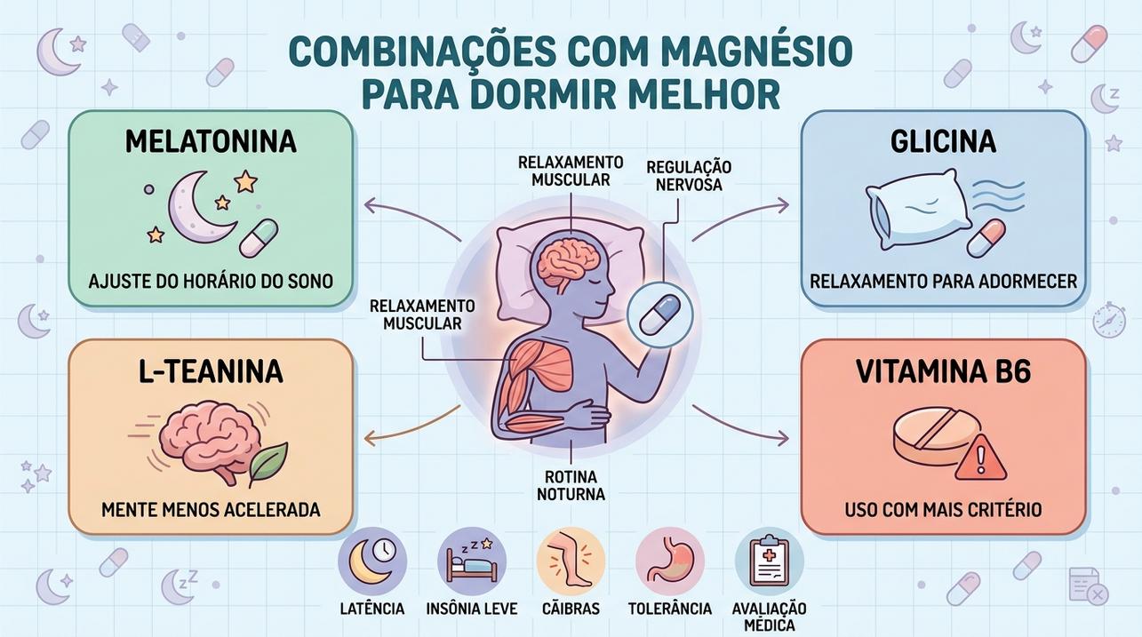 Melatonina, glicina, L-teanina e B6 exigem estratégia e cautela individual.