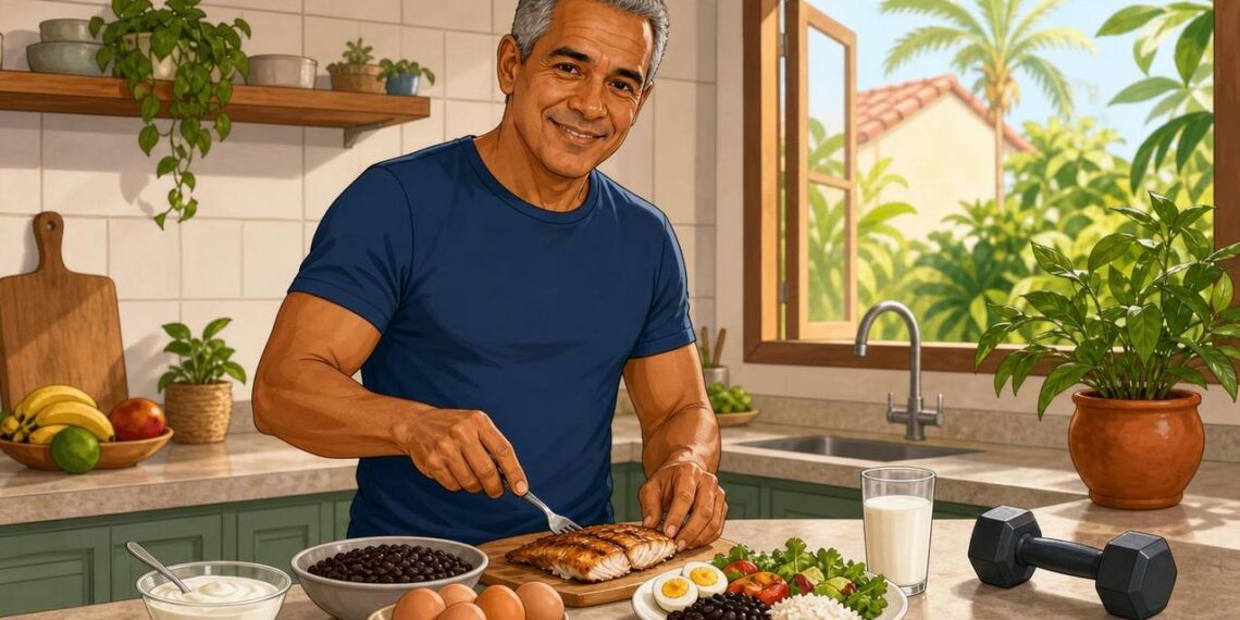 Quanta proteína por dia você precisa depois dos 50 para não perder massa muscular