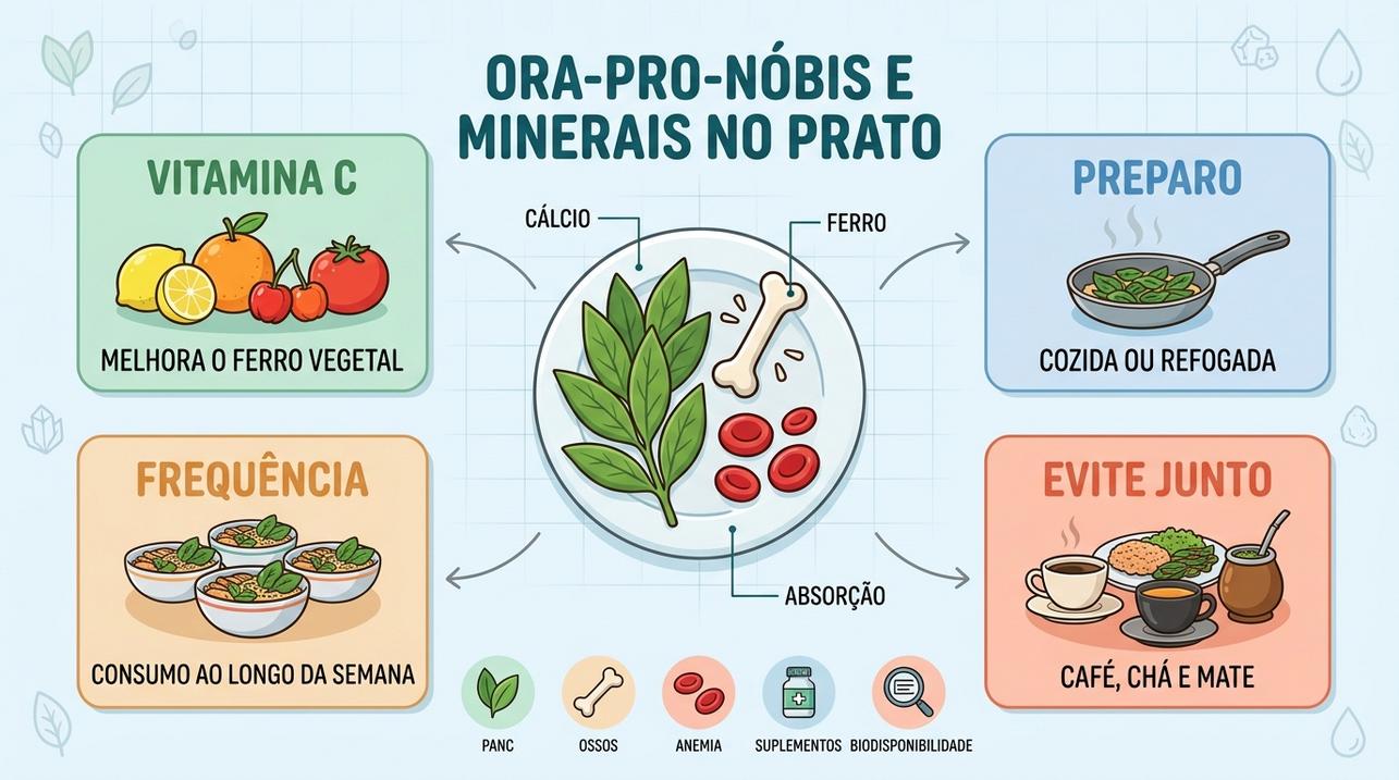 Vitamina C, preparo e frequência ajudam a aproveitar melhor os minerais.