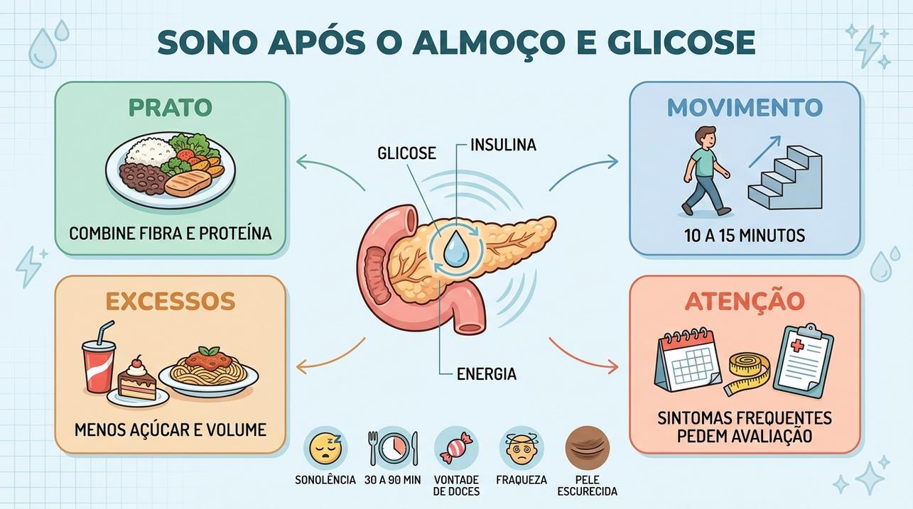 Quatro pilares para entender e reduzir a moleza após refeições.