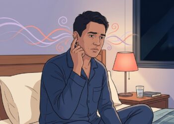 O zumbido sentido ou ouvido em ambientes silenciosos pode influenciar a qualidade do sono e o bem-estar geral