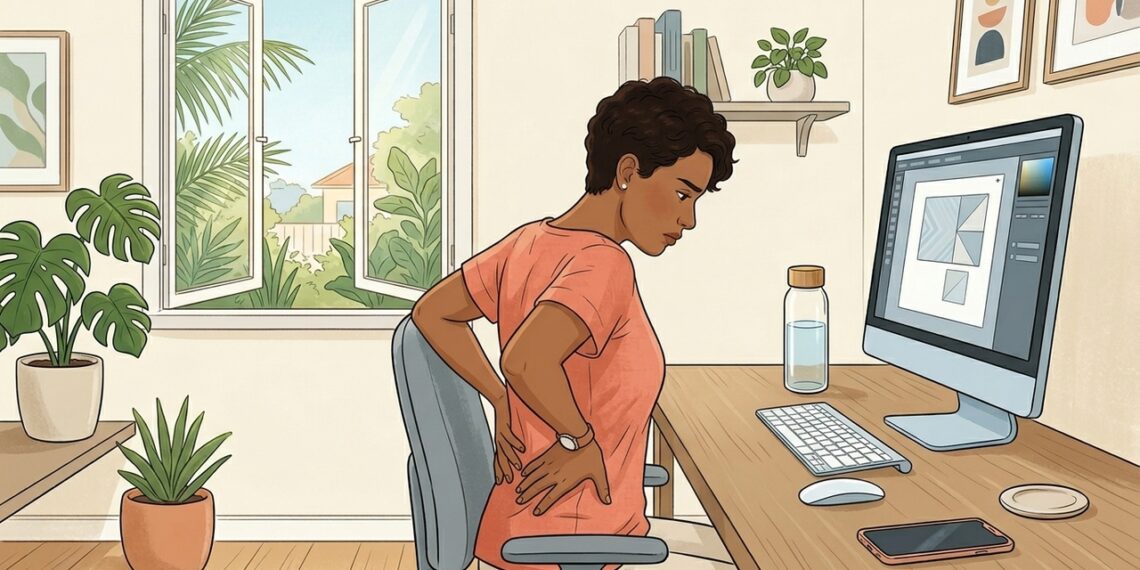 A qualidade da postura depende de você ajustar a posição no momento em que seu corpo começa a se inclinar para a frente