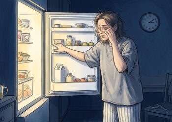 A vontade de beliscar à noite nem sempre é falta de jantar: pode ser reflexo de cansaço acumulado e necessidade de descanso