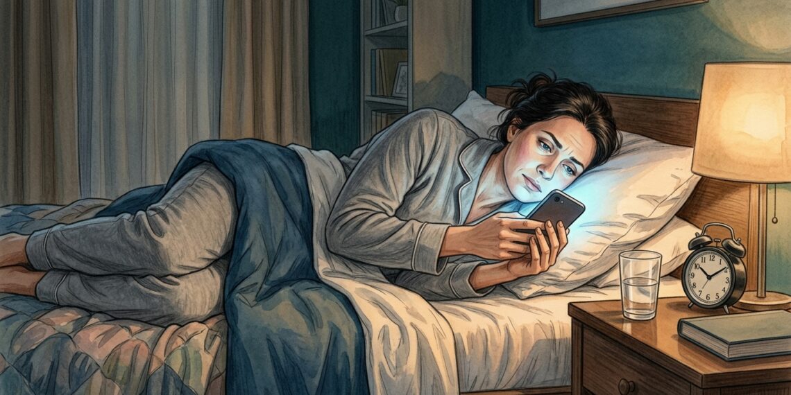Tela antes de dormir: como a luz azul pode atrasar a melatonina e piorar o sono