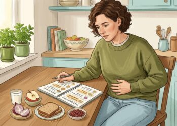 O inchaço abdominal que melhora com dieta baixa em FODMAPs pode indicar intestino irritável, mostra revisão recente