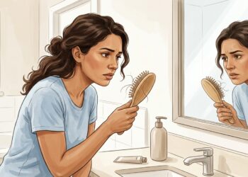 Qual deficiência de vitamina está associada à queda de cabelo mais intensa