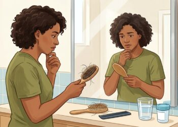 Queda de cabelo intensa: por que ferro, zinco e biotina só devem entrar após exame