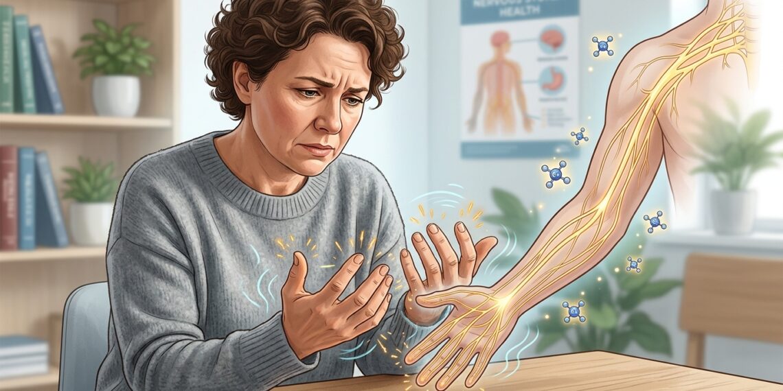 Qual deficiência de vitamina está associada à sensação de formigamento nas extremidades
