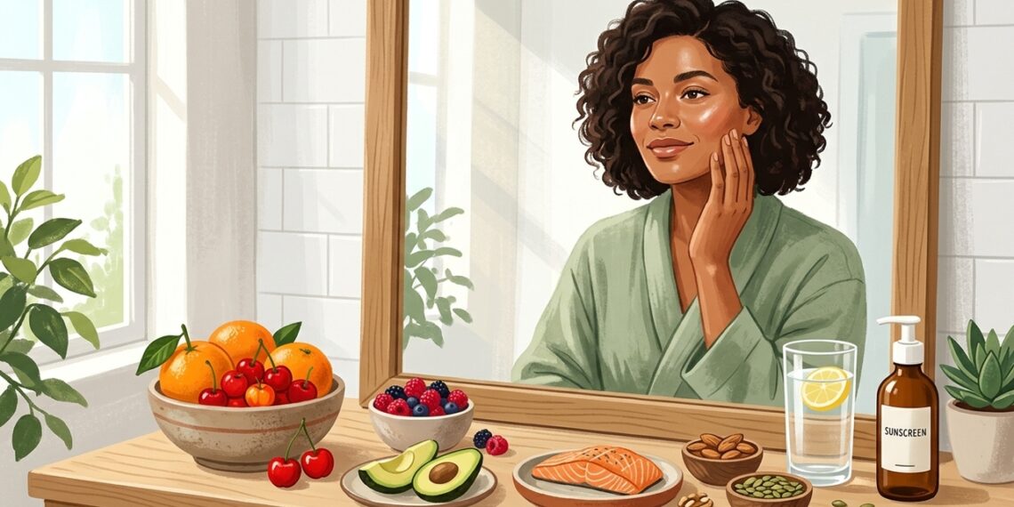 O que comer para cuidar da pele: a relação entre nutrientes e saúde da pele