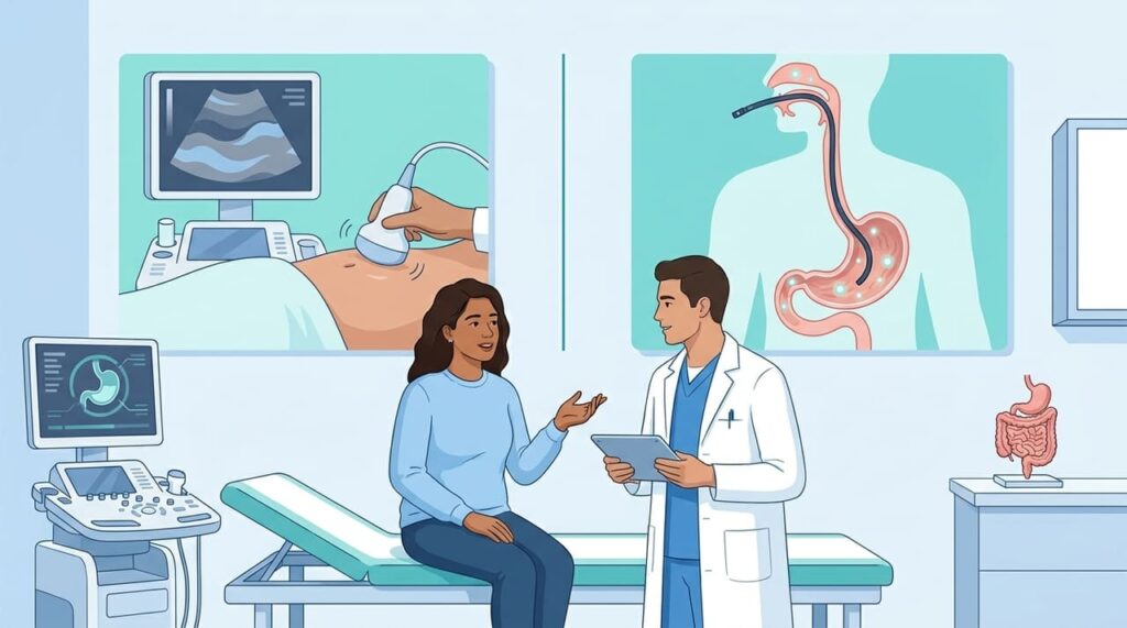 Endoscopia e ultrassom abdominal: diferenças, vantagens e quando cada um é recomendado
