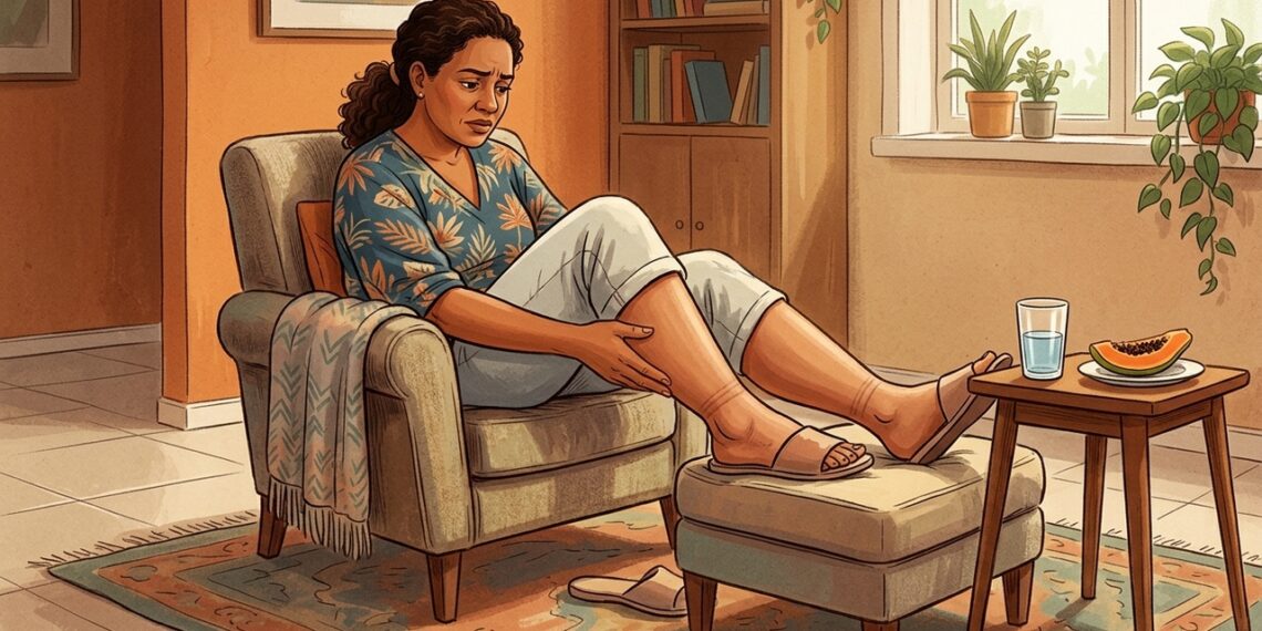 Por que o inchaço nas pernas aparece, mesmo sem ter ficado muito tempo em pé?
