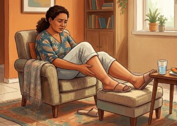 Por que o inchaço nas pernas aparece, mesmo sem ter ficado muito tempo em pé?