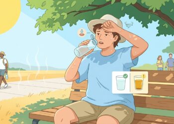 Calor, tontura e urina escura: os sinais de desidratação que aparecem antes do desmaio