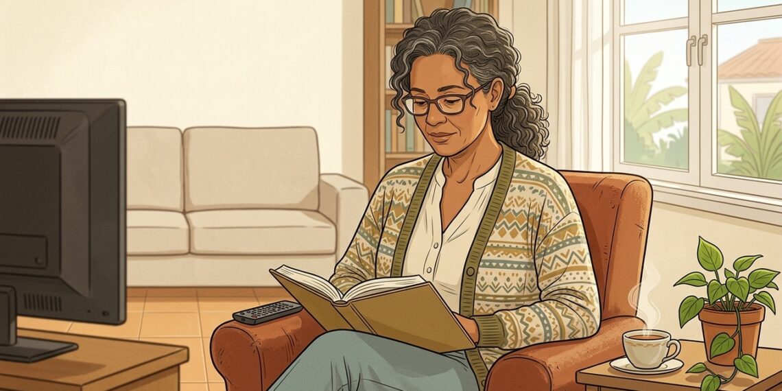 Nem todo tempo sentado pesa igual: por que trocar TV por leitura pode proteger a memória