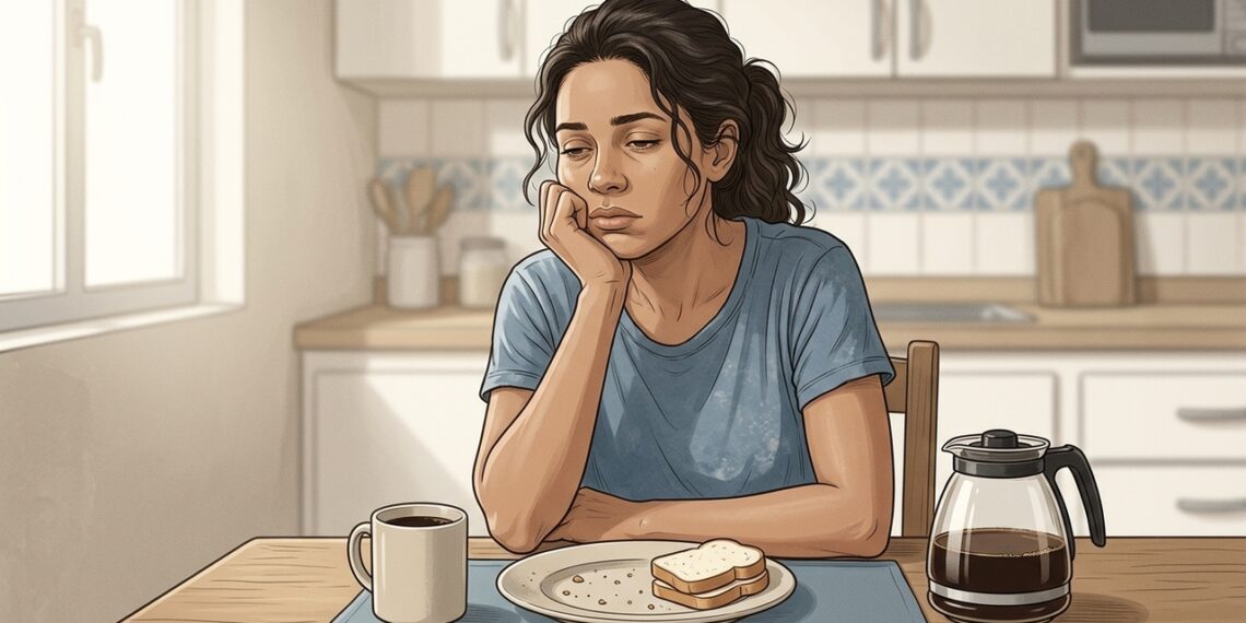 O cansaço no meio da manhã nem sempre é falta de sono: pode ser reflexo de um café da manhã pobre em proteínas