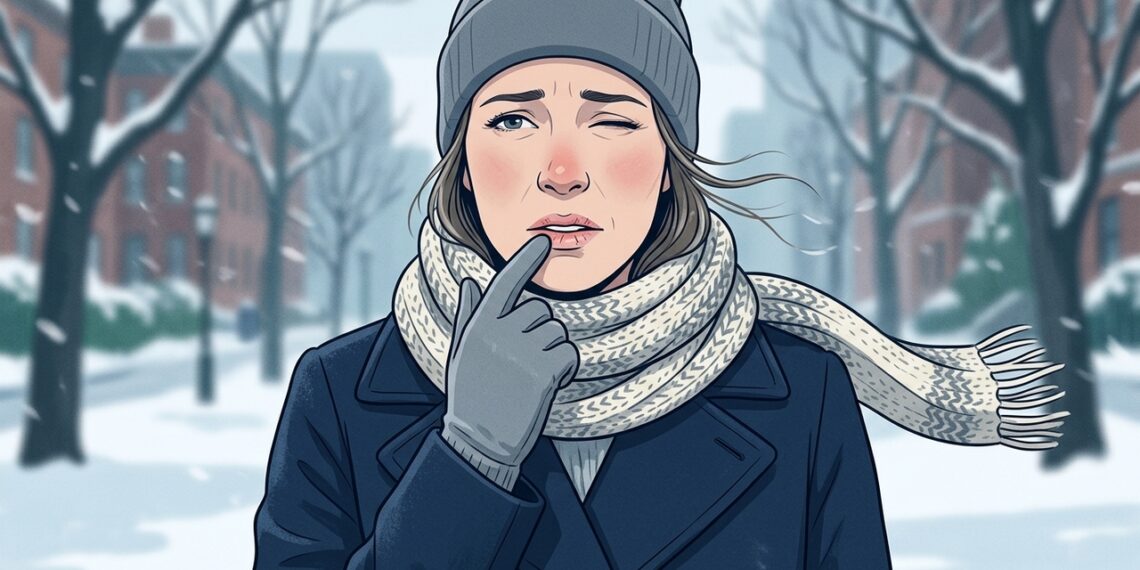 Como aliviar os lábios rachados após exposição ao frio e ao vento