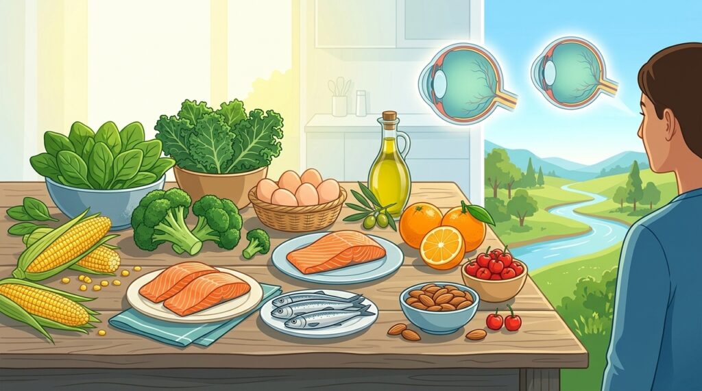 Alimentos que ajudam a manter a saúde dos olhos